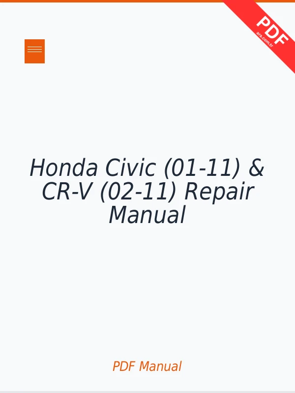 Honda Civic (01-11) & CR-V (02-11) Repair Manual Repair Manual PDF